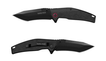 Swiss Tech G10 Katlanır Çakı - Siyah Titanyum ST014002
