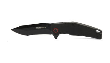 Swiss Tech G10 Katlanır Çakı - Siyah Titanyum ST014002