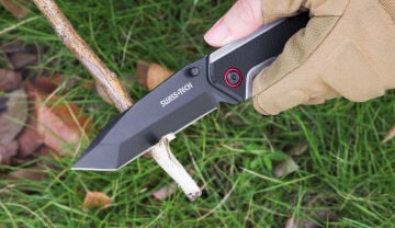 Swiss Tech G10 Titanyum Siyah Katlanır Cep Çakısı ST014004