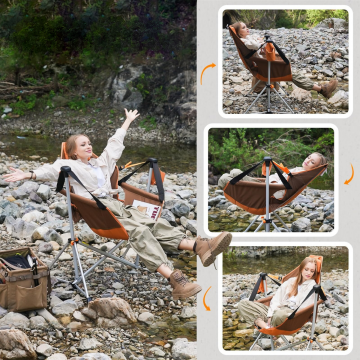 KingCamp Orchid Salıncaklı Katlanır Kamp Sandalyesi Brown / Coffee