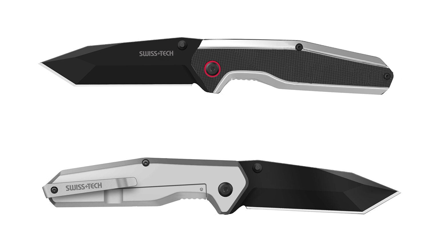 Swiss Tech G10 Titanyum Siyah Katlanır Cep Çakısı ST014004