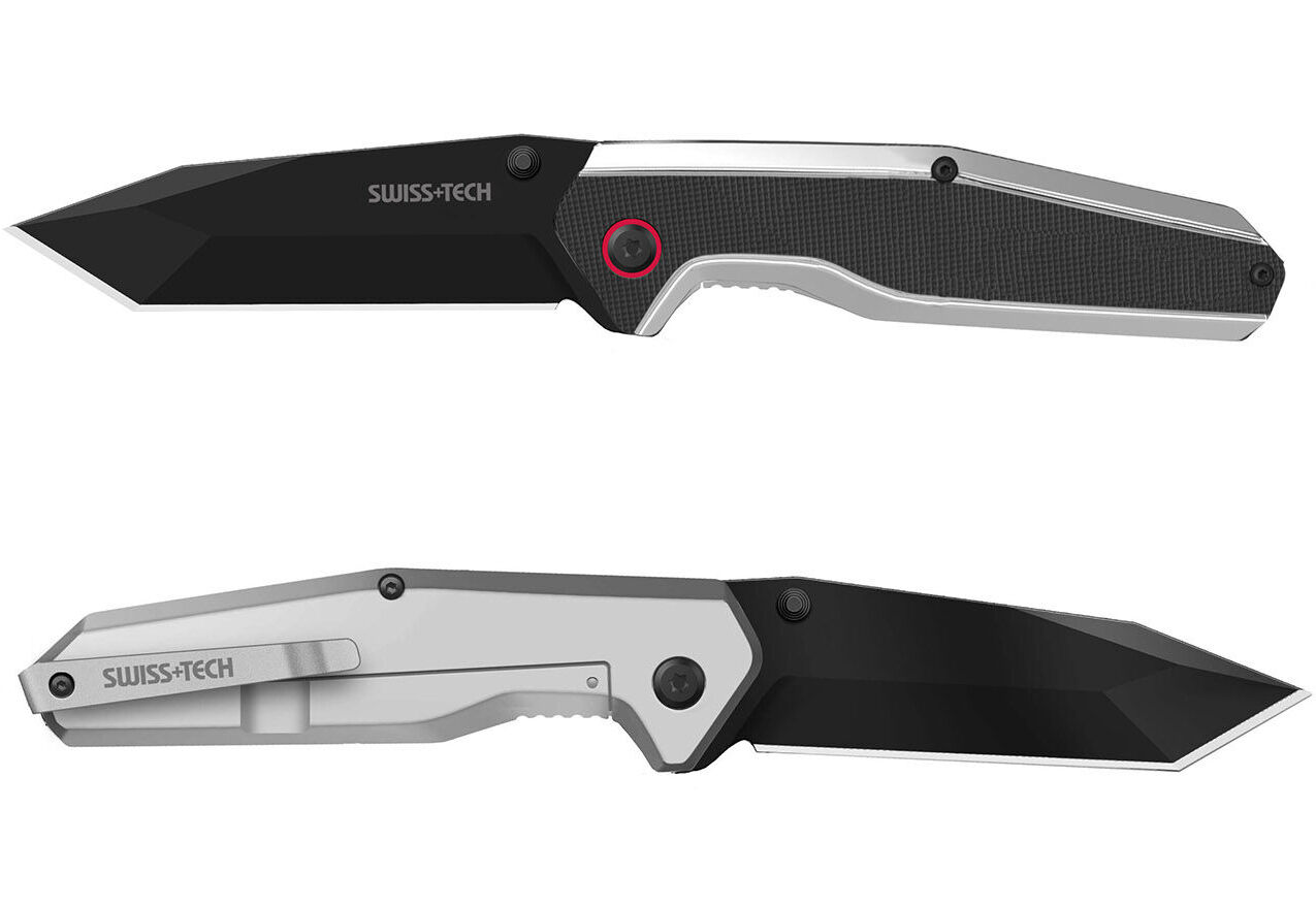 Swiss Tech G10 Titanyum Siyah Katlanır Cep Çakısı ST014004