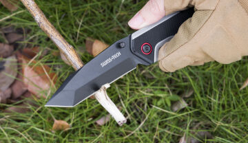Swiss Tech G10 Titanyum Siyah Katlanır Cep Çakısı ST014004