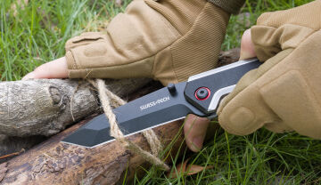 Swiss Tech G10 Titanyum Siyah Katlanır Cep Çakısı ST014004