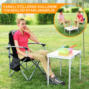 KingCamp Bamboo Mini 60x45 Bambu Kamp Masası