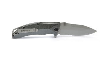 Swiss Tech Alüminyum Tırtıklı Katlanır Çakı ST014005