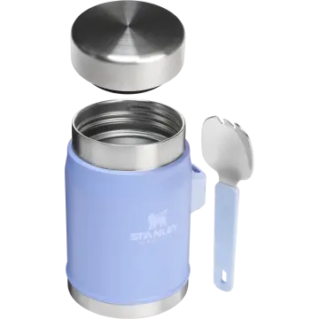 Stanley Klasik Paslanmaz Çelik Yemek Termosu Kaşıklı 0,40 LT Eflatun