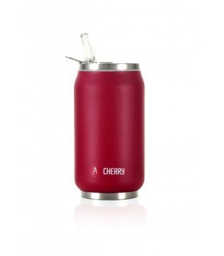 Pull Can'it Cherry Koyu Vişne Renkli Termos Bardak