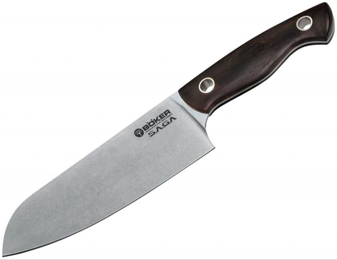 Böker Manufaktur Saga Santoku Grenadill Bıçak