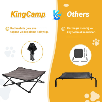 KingCamp Pets Sedum M Katlanır Köpek Yatağı
