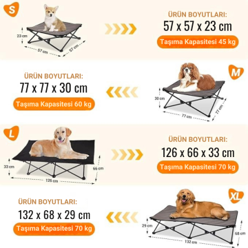 KingCamp Pets Sedum M Katlanır Köpek Yatağı