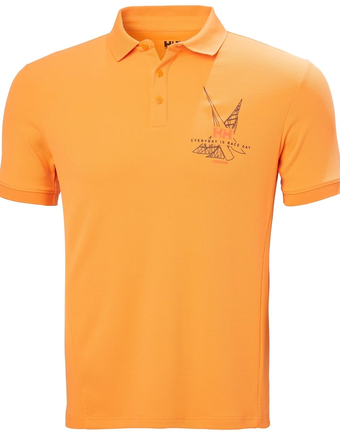 Helly Hansen Hp Race Polo Yaka T-Shirt Turuncu