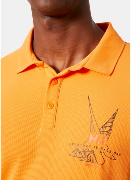 Helly Hansen Hp Race Polo Yaka T-Shirt Turuncu