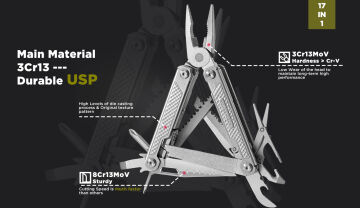 Swiss Tech 17 Fonksiyonlu Çok Amaçlı Pense ST021006