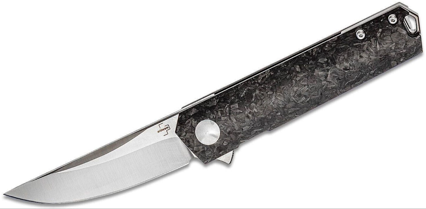 Böker Plus Kwaiken Compact Flipper Marble Carbon Çakı