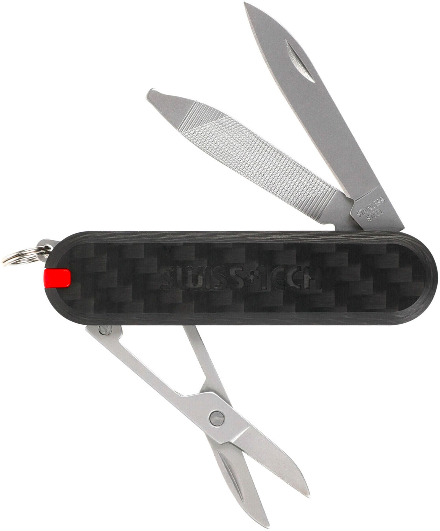 Swiss Tech 7 Fonksiyonlu Karbon Fiber Saplı Çok Amaçlı Çakı ST029044