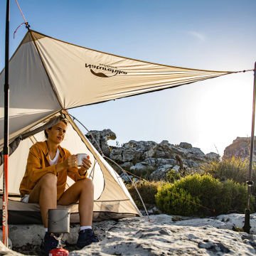 Naturehike Vik 1 Çadır Ultralight Silikon Çadır Moon White