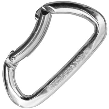 Kong Guide Bent Gate Parlak Eğik Kapılı Alüminyum Asimetrik Karabina 30 kN 110 mm Keylock 733L10PP0KK