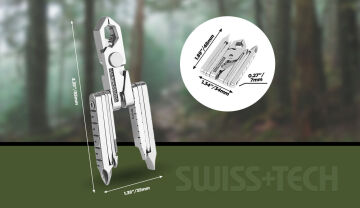 Swiss Tech 19 Fonksiyonlu Anahtarlık Tipi Mikro Çok Amaçlı Pense ST53100