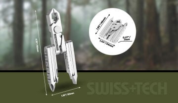 Swiss Tech 19 Fonksiyonlu Anahtarlık Tipi Mikro Çok Amaçlı Pense ST53100