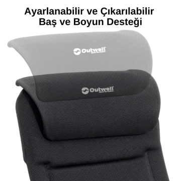 Outwell Kenai Premium 7 Kademeli Ultra Konforlu Doğa Sandalyesi