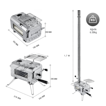 KingCamp Surefire Bushcraft Premium Kamp Sobası