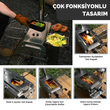 KingCamp Surefire Bushcraft Premium Kamp Sobası