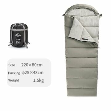 Naturehike M300 Pongee -13 C  Pamuklu Uyku Tulumu Yeşil NH20MSD02