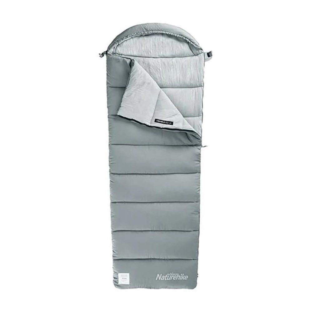 Naturehike M400 Pongee -18 C Pamuklu Uyku Tulumu Gri NH20MSD02 Left Sol Fermuarlı