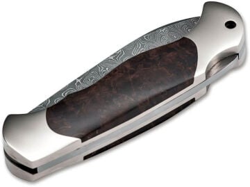 Böker Manufaktur Scout Spearpoint Curly Birch Damascus Çakı