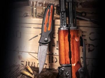 Böker Manufaktur Kalashnikov Bayonet Damascus Çakı