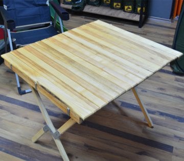 Bushlove Katlanabilir Akordiyon Ahşap Kamp Masası