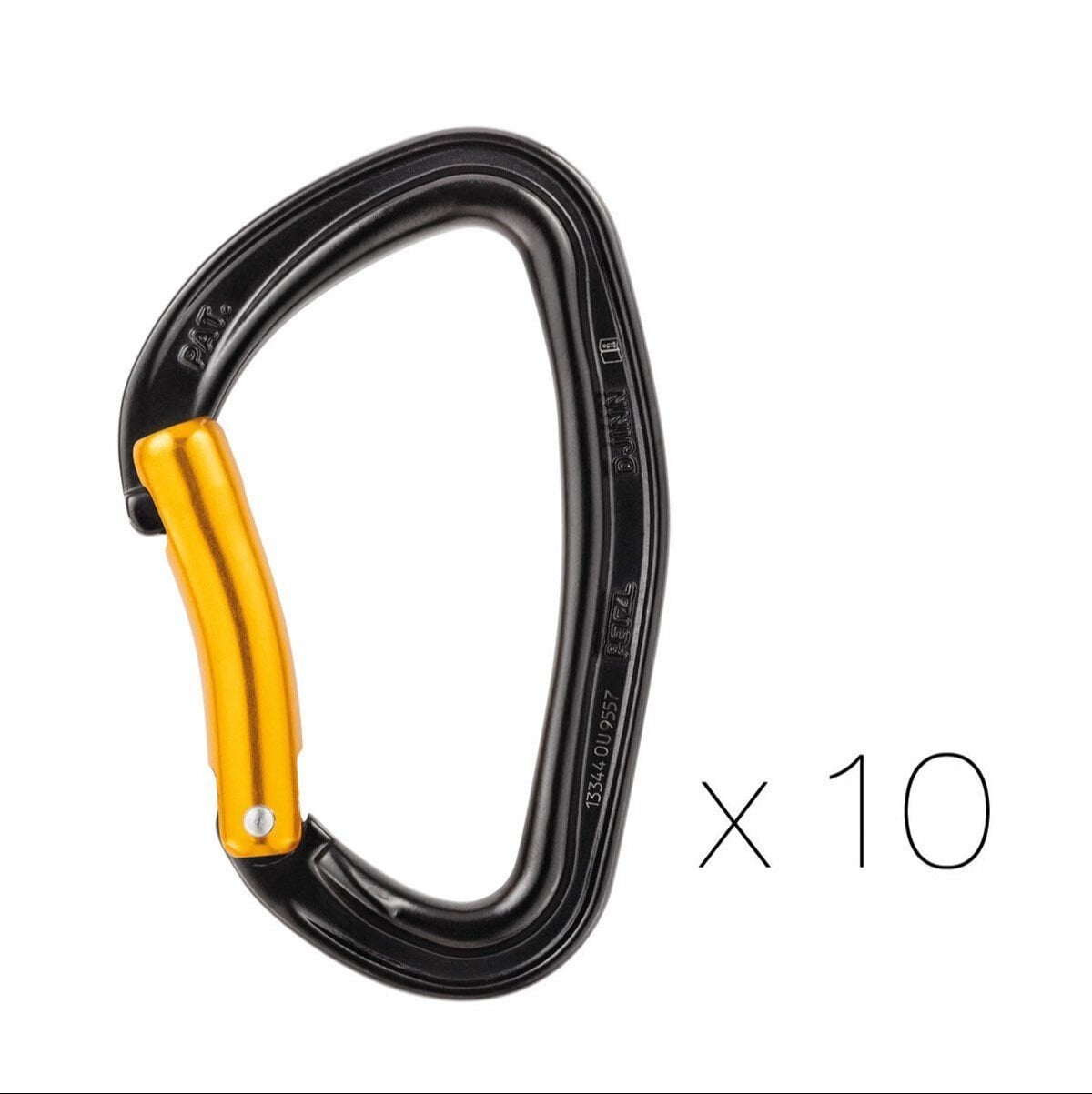 PETZL Djinn Çelik Karabina - 10'lu Paket M60APS B