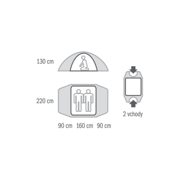 HUSKY FALCON YESIL 2 KISILIK CADIR