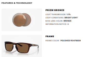Oakley Sylas OMatter Çerçeve Prizm Lens Erkek Gözlük Bronze OO9448-0257