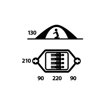 HUSKY BRIGHT YESIL 4 KISILIK CADIR