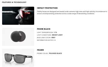 Oakley Holbrook XL OMatter Çerçeve Prizm Lens Yarı Balistik Taktik Erkek Gözlük OO9417-1659