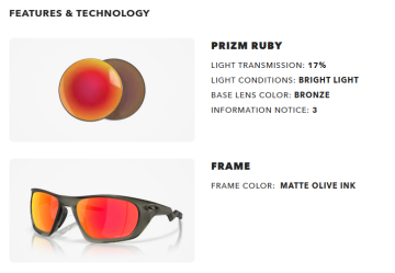 Oakley Lateralis OMatter Çerçeve Prizm Polarize Lens Erkek Gözlük Ranger Olive OO9431-0460