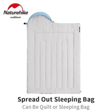 Naturehike L350 Zarf Tarzı Kapüşonlu Uyku Tulumu -15 C Mavi NH21MSD07