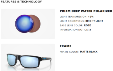Oakley Gibston OMatter Çerçeve  Prizm Polarize Lens Erkek Gözlük OO9449-1660