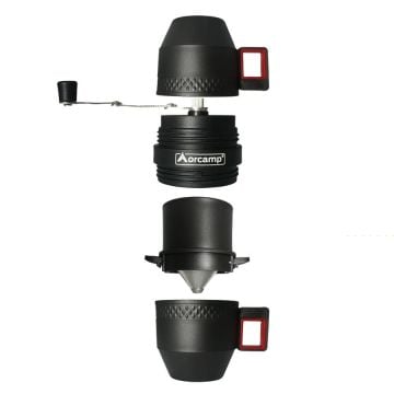 Orcamp Taşınabilir Kahve Makinesi Değirmeni ve Filtresi