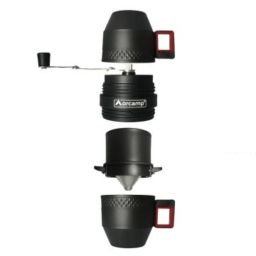 Orcamp Taşınabilir Kahve Makinesi Değirmeni ve Filtresi