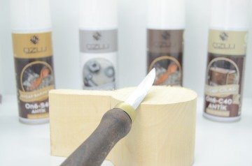 Ozul Knives Ahşap Kuksa Kaşık Oyma Bıçağı 7.5 Cm