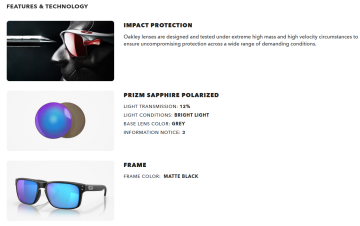 Oakley Holbrook XL OMatter Çerçeve Prizm HDO Polarize Lens Yarı Balistik Taktik Erkek Gözlük OO9102-F055
