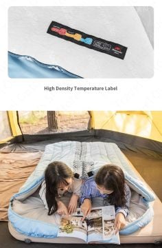 Naturehike L250 Zarf Tarzı Kapüşonlu Uyku Tulumu -10 C Gri NH21MSD07