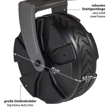 Uquip Buddy Katlanabilir Her Zemin için İdeal Vagon Yük Taşıma Aracı Mahogany-Melange