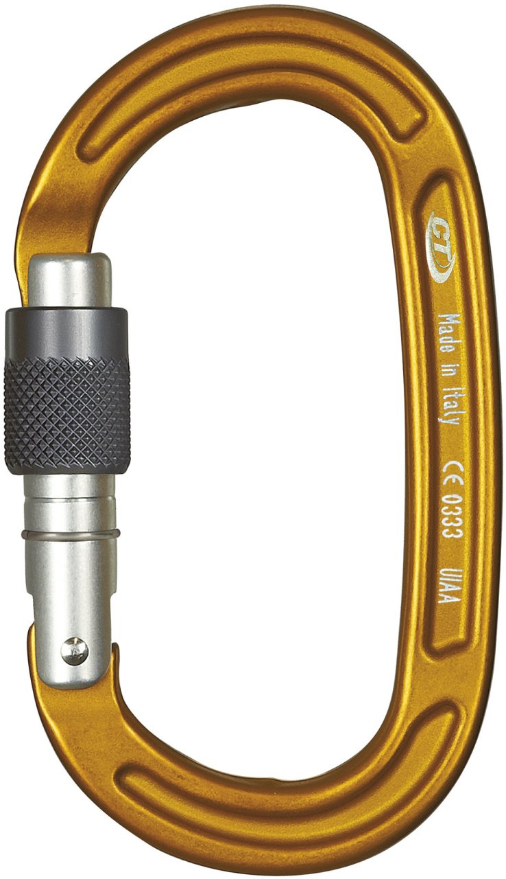 Ct Vidalı Sarı Oval Karabina 25 Kn Alu