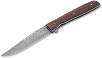 Böker Plus Urban Trapper Cocobolo Damascus Çakı