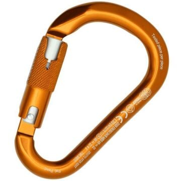 Kong HMS Classic RISE Lock Turuncu/Gümüş RISE Lock Kilitli Alüminyum HMS Karabina 22 kN 116 mm Keylock 786ME0OPOKK