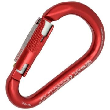 Kong HMS Classic RISE Lock Kırmızı/Gümüş RISE Lock Kilitli Alüminyum HMS Karabina 22 kN 116 mm Keylock 786ME0RPRKK